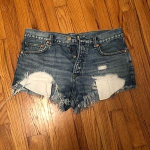 Free People Cut Off Jean Shorts